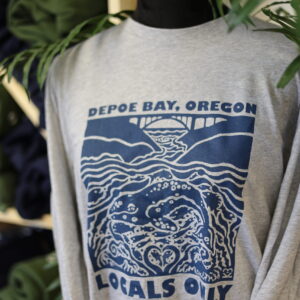Depoe Bay Locals Only LongSleeve Tshirt by Artist Kris Buenger